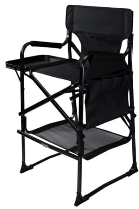 YGSGJSP Silla de Director Plegable Silla cosmética portátil Ligera y cómoda for Exteriores de Tela Oxford plegada Aluminio con Bandeja Lateral