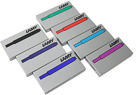 Lamy Assorted Fountain Pen Ink Cartridges, 7 Packs, 35 Cartridges AL Star,Safari