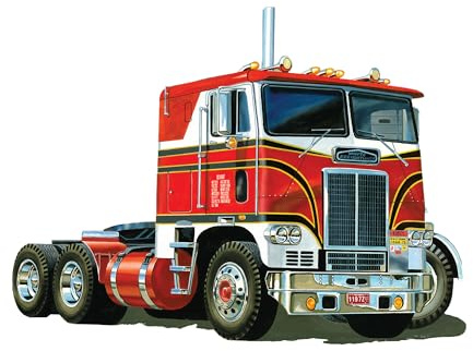 AMT White Freightliner 2-in-1 SC/DD Cabover Tractor (75th Anniversary) 1:25 Scale Model Kit