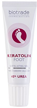 Keratolin Foot 40% urea 15 ml Gel rimuove verruche calli Addensato pelle peli e ispessita Nails Biotrade