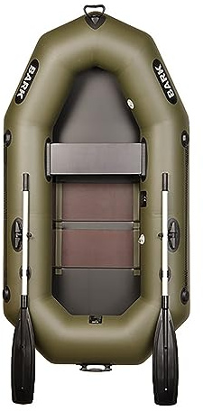 BARK Schlauchboot 220 cm für 1 Person - mit Lattenboden - Paddelboot Ruderboot Fischerboot - Professionelle strapazierfähige Ausführung