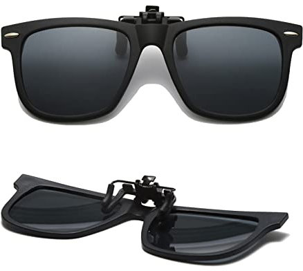 Long Keeper Sonnenbrillen Aufsatz Brille Polarisiert - Kinder Sonnenbrillen Clip Kinderbrille für Brille, Brillenträger, mit UV Schutz für Jungen Mädchen