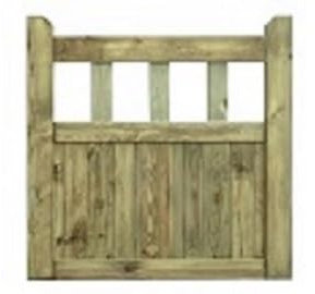 Wooden Garden Gate Pedestrian Gate Wooden Pressure Treated 3ft 90cm (90cm High x 83cm Wide x 5cm Deep)