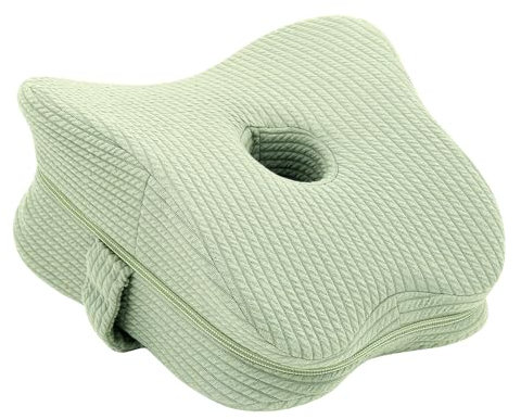 Gearific Almohada ortopédica de espuma viscoelástica para dolor de cadera, ciática, dolor de piernas, dolor de rodillas, cojín de pierna para cama de embarazo para personas que duermen de lado