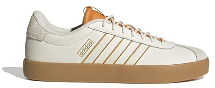 adidas Homme VL Court Shoes, Off White/Ivory/Orbit Grey, 36 EU