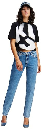 KARL LAGERFELD JEANS Donna Mom Denim Marmo blu brillante 3132