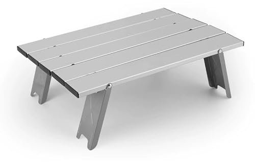 Dasellfa Campingtisch Klappbar Faltbar, Tragbarer Camping Tisch Klapptisch Klein und Leicht, Mini Camping Tisch aus Aluminiumlegierung, Ideal für Outdoor, Picknick, Angeln und RV-Reisen, Ultralight