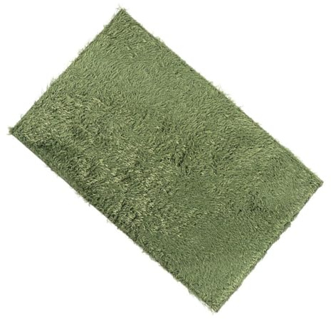 Ciieeo Césped Artificial para Reptiles Sustrato Absorbente Doble Cara Alfombra de Musgo 45x30 Cm Terrario Tortugas Anfibios Suministro Tanque Mascotas