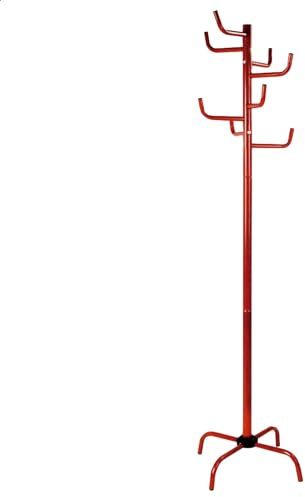 Aranaz Perchero, Metálico, Rojo, 175 x 50 x 50 cm