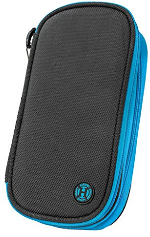 Harrows Z800 Darts Etui / Brieftasche, groß, Schwarz / Blau