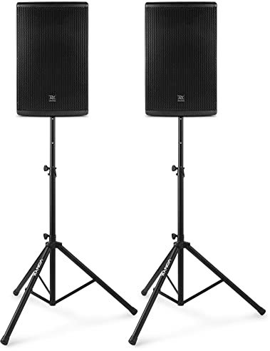 Power Dynamics PD412A - Pack de Sonido 2800W, con Bluetooth, woofer de 12 Pulgadas, Soporte de Suelo con Altura máxima de 1,75 cm y Bolsa de Transporte, Ideal para amenizar Tus Fiestas y Eventos