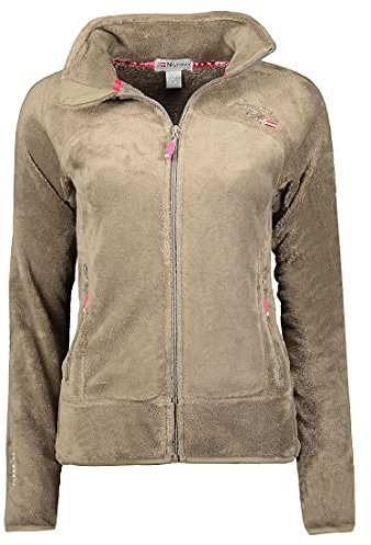 Geographical Norway G-Ursinia Varm fluffig fleecejacka för kvinnor, utomhuströja, skidsport, toupe, L