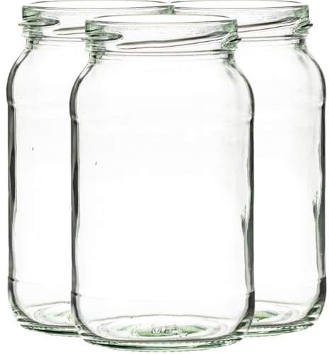 1lb Jam Jars Including Gold Twist Off Caps | Glass Jars Preserve & Chutney jars J&B (24)