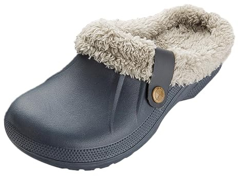 Camiraft Chaussons Femmes Hiver Sabots Fourrées Hommes Chaude Peluche Pantoufles Maison Imperméables Chaussures Jardin Intérieur et Extérieur Mules