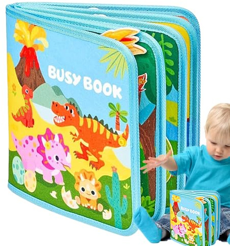 Barnens Aktivitetsleksak Spädbarnssensorisk Aktivitetsbok | Interaktiv Bok Pysselleksak Lärande bok, tyst lek för förskolebarn, pojkar, flickor, för vardagsrum, sovrum, på resa, hemma