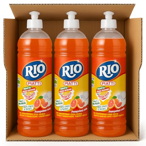 RIO AZZURRO Bum Bum Piatti 800ml al Pompelmo – Detergente Piatti Profumato e Sgrassante – Disponibile in Confezioni da 1, 3 o 6 (3)
