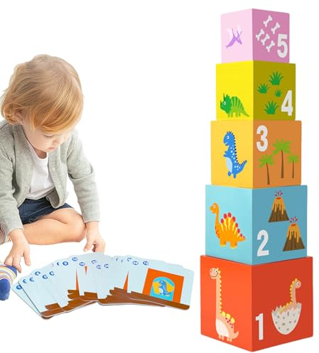 Puzzle a , scatola di costruzione educativa - con carte di associazione di colori educativi inutilizzabili | per ragazzi e ragazze giochi al coperto sala giochi