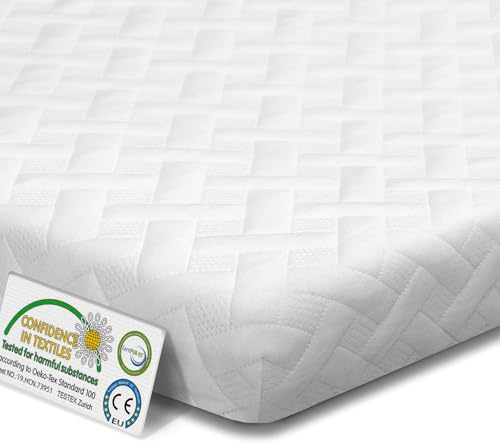 MENDALE Topper, 8 cm de altura de espuma de gel y grado de dureza dual de 7 zonas, H2&H3, colchón de espuma fría y espuma viscoelástica de gel para cama de resorte, colchón, sofá (8 cm, 140 x 200 cm)