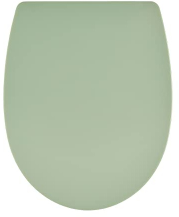 Wirquin 20724244 Abattant WC Marbella vert sauge thermoplastique avec frein de chute, déclipsable, forme U