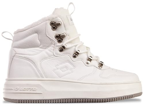 Lotto JALANA PF Fur Unisex Sneakers, White Lt Grey., 39 EU