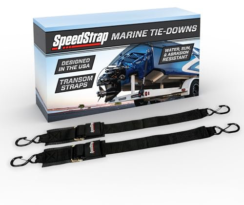 SpeedStrap 2 x 4' Marine Transom Tie-Down, 1,200 lb MRC, 2-Pk