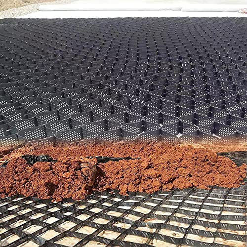 Rejilla de suelo permeable para muro de contención y control de erosión de la calzada, rejilla geográfica reutilizable de 6 x 8 m