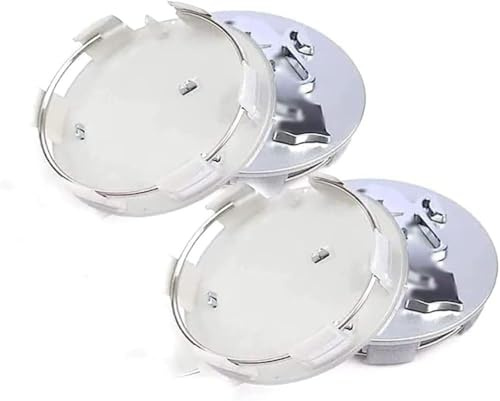 lvjiena 4 Piezas Coche Rueda Tapas Centrales para Peugeot 40mm 50mm 55mm 60mm, Tapacubos Tapas Llantas Centrales Impermeable Herrumbre Rueda Embellecedor Accesorios,55mm