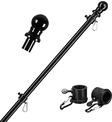 Teleskop Fahnenstange,360° Drehbaren Fahnenmast 1,8 m,Verwicklungsfreien,für Reiseleiter Camping Lehrer Ausflüge Wettbewerbe(A)