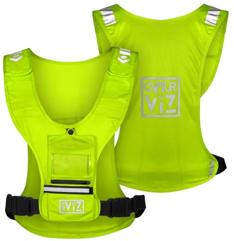 Sports Action Camera Vest with Phone Holder, Reflective, Adjustable Straps, Water-Resistant Pouch – Running, Cycling, Horse Riding, Outdoor Sports