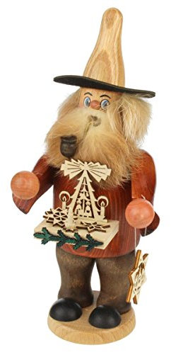 Räuchermännchen Händler - 20,5cm - Original Erzgebirge Räuchermann - Dregeno Seiffen