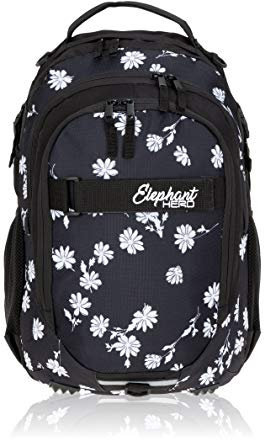 Elephant Schulrucksack HERO SIGNATURE Rucksack (Black Flower (Schwarz/Blume))