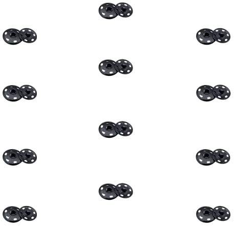 12 Pcs Sew-on Metal Snap Clasps, 8.5 mm, Sewing Snap Buttons for Clothes, DIY, Handbag
