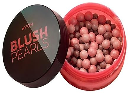 Avon Blush-Puderperlen Pearls Farbe Medium 28g strahlender Glow Rouge neue Serie größere Dose