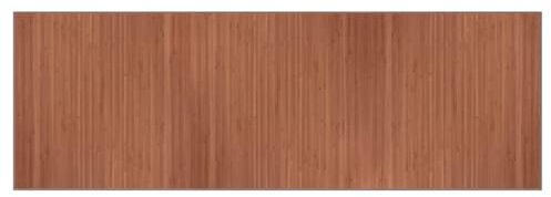 vidaXL Teppich, Bambusteppich Rechteckig, Bambusmatte rutschfest für Wohnzimmer, Läufer Küchenteppich Flurteppich, Modern, Braun 100x300cm Bambus