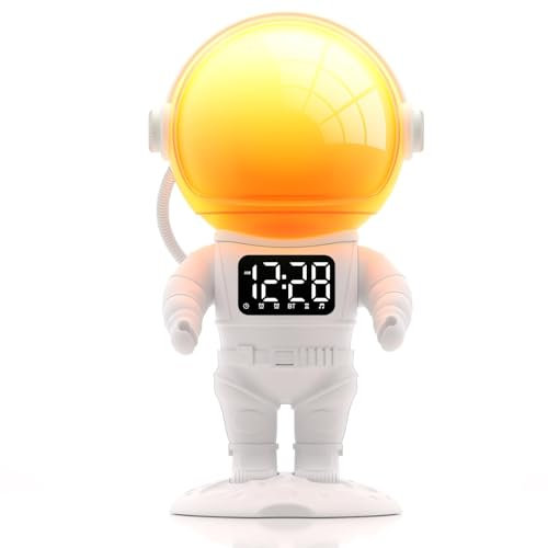 Tageslichtwecker Sonnenaufgang Lichtwecker Wecker mit Licht, Sunrise Wake Up, Smart Bluetooth Lautsprecher, 21 White Noise,Timer,Dual Alarm, Dimmbare Nachtlicht mit Farbewechel für Erwachsene & Kinder