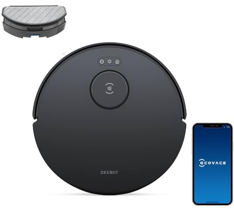 ECOVACS DEEBOT N20 - Robot Aspirador y trapeador, succión Fuerte de 8000 Pa, Cepillo ZeroTangle, 300 Minutos de Funcionamiento, planificación Inteligente de trayectoria TrueMapping