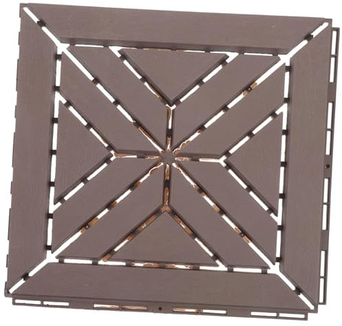 Mipcase Interlocking Plastic Flooring Tiles for Outdoor Use Durable Garden Decking Easy to Install Non Slip Patio and Balcony Flooring Enhances Outdoor Aesthetics American