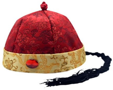 Luwecf Sombrero Chino Oriental Disfraz con Accesorio de Ropa Tradicional Adecuado para Adultos Adolescentes Fiesta Carnaval Decoración, Style D