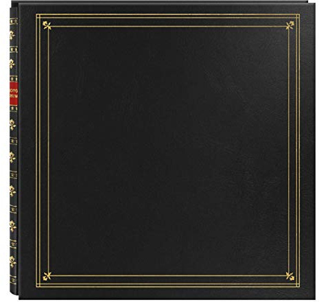 Pioneer Photo Albums Large Page 4x6 Memo Pkt Photo Album, Black