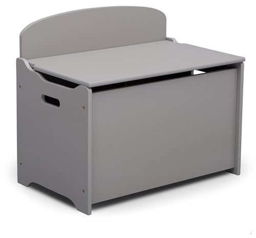 Delta Children MySize Deluxe Toy Box, Grey