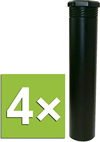 Rumold DP Drehpack Versandrollen Polyethylen (Schwarz, 4 Stück)