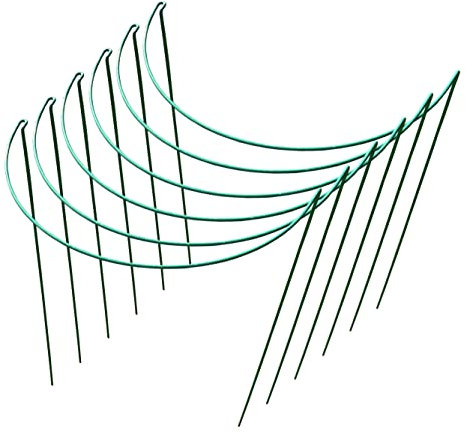 Selections Garden Hoop Bow Plant Support Connecting Green Metal Hoops 45cm x 60cm - Pack of 6