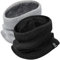 Yuson Girl Schlauchschal Damen Herren Winter Halsschlauch Dick Fleece Halswärmer Fleece Loop Schal Unisex Innenfutter Neckwarmer Multifunktionstuch Strickschal für Outdoor(Schwarz+Hellgrau)