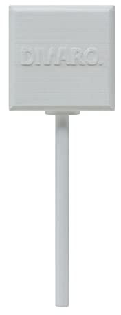 Diwaro | Glasbruchmelder Dummy Set | mit Warnaufkleber 50 x 30 mm selbstklebend (Attrappe)