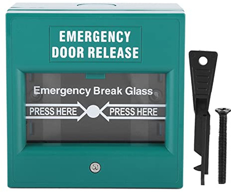 Tyenaza Emergency Exit Door Release Fire Alarm Button, Hands Break Glass for Emergency Fire Alarm Exit Release
