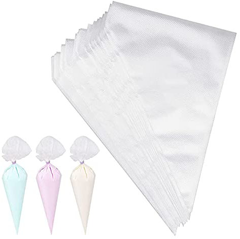 MXDHOKY 100 Pezzi sac a Poche USA e Getta, Sacchetto per Pasticceria e Getta, per Torte, Cupcakes, Bignè, Cottura al Forno e Decorazione, Extra Spessa