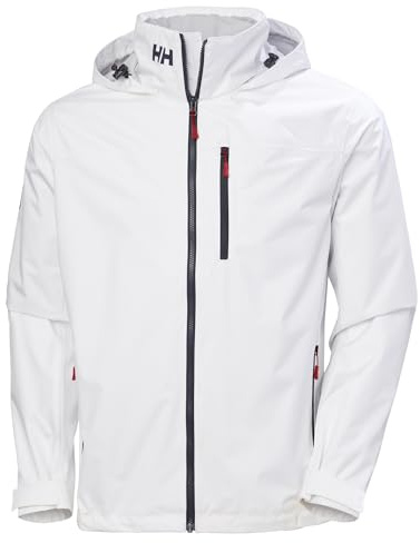 Helly-Hansen Men's Crew Hooded Jacket 2.0, 001 White, 4X-Large