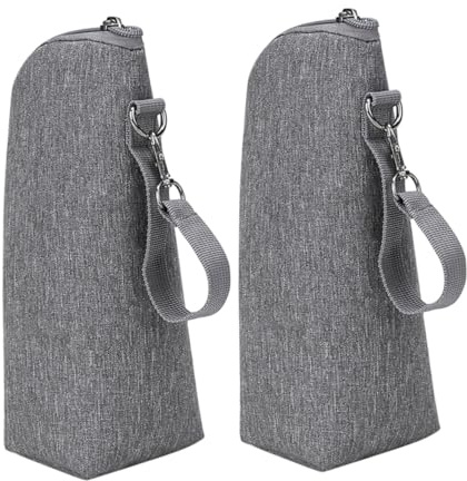 ANDRESLAD Borsa Termica per Biberon per Neonati Borsa Isolata con Cerniera Laterale Borsa Scalda Biberon Portatile