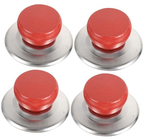 Cabilock 4satz Ersatz Topfdeckelgriff Aus Hitzebeständige Kompakte Topfdeckelknöpfe Stabile Deckelgriffe Topfdeckelknopf-ersatz Für Kochzubehör