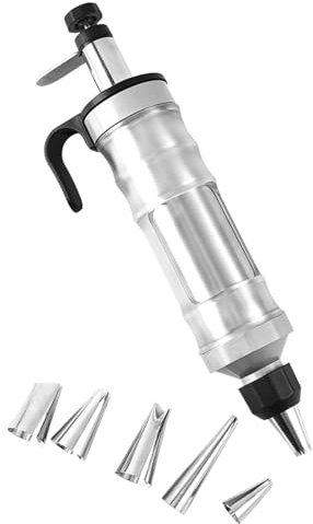 Set professionale di siringhe da dessert da 400 ml con 6 punte per decorazioni professionali per torte